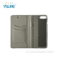 Estuche de teléfono celular de cuero de doble folio universal